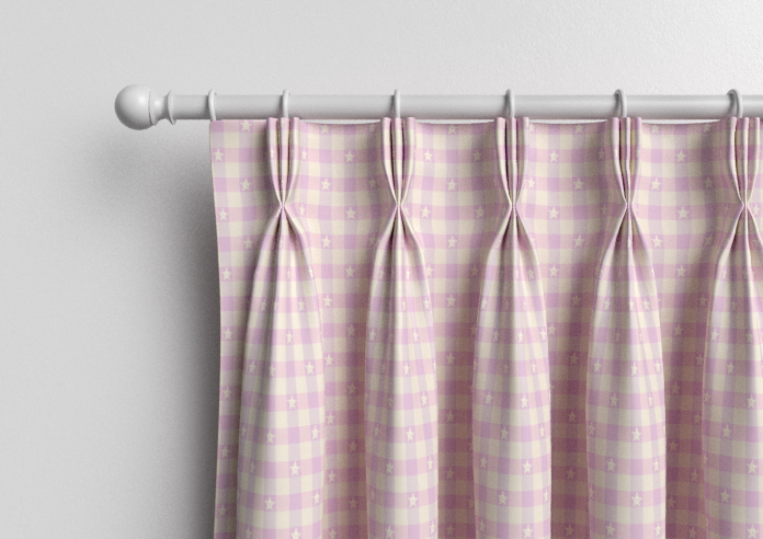 Whaley Great, Gingham Star Mermaid - Made to Measure Curtains - Image 11